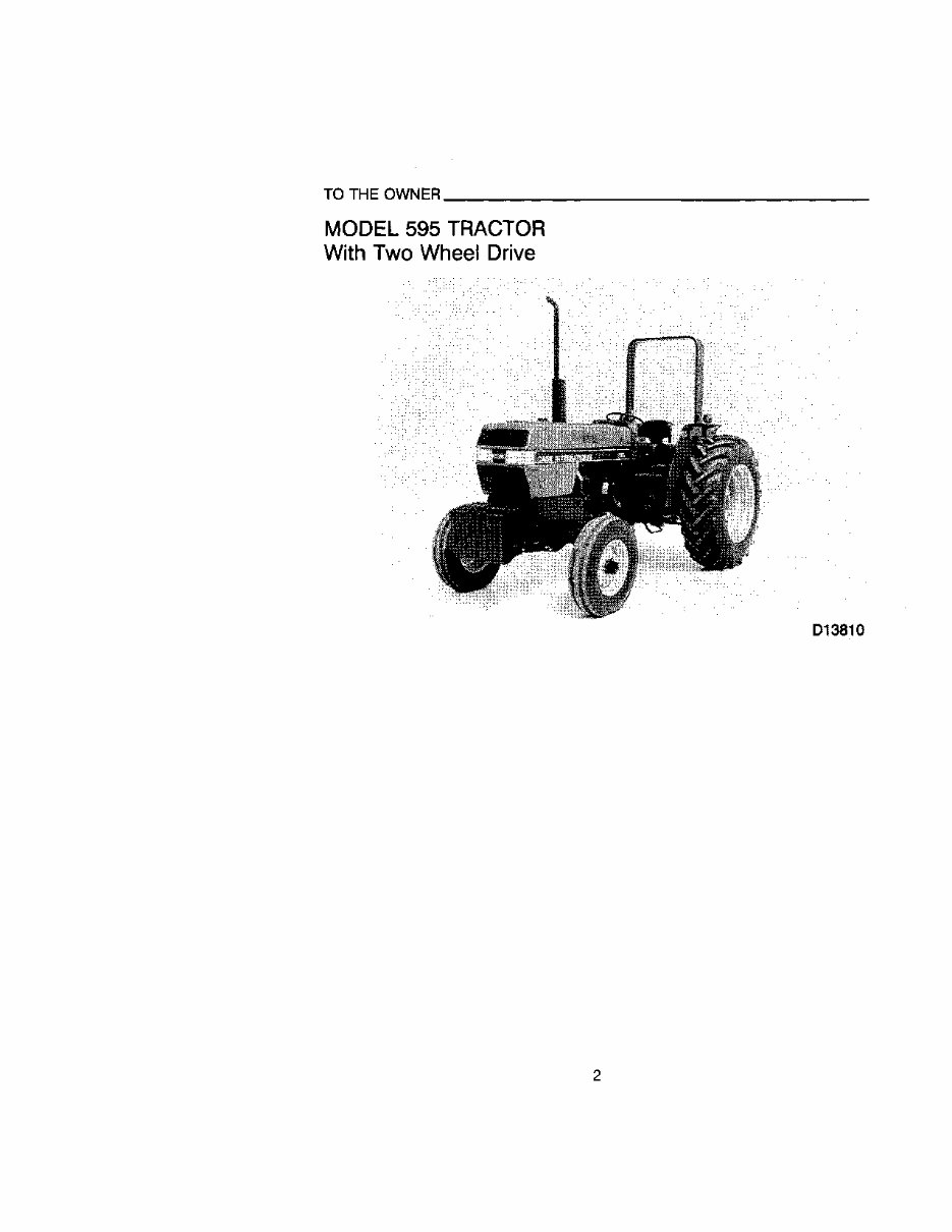 CASE IH 595 695 Tractor Operators Manual preview img 4