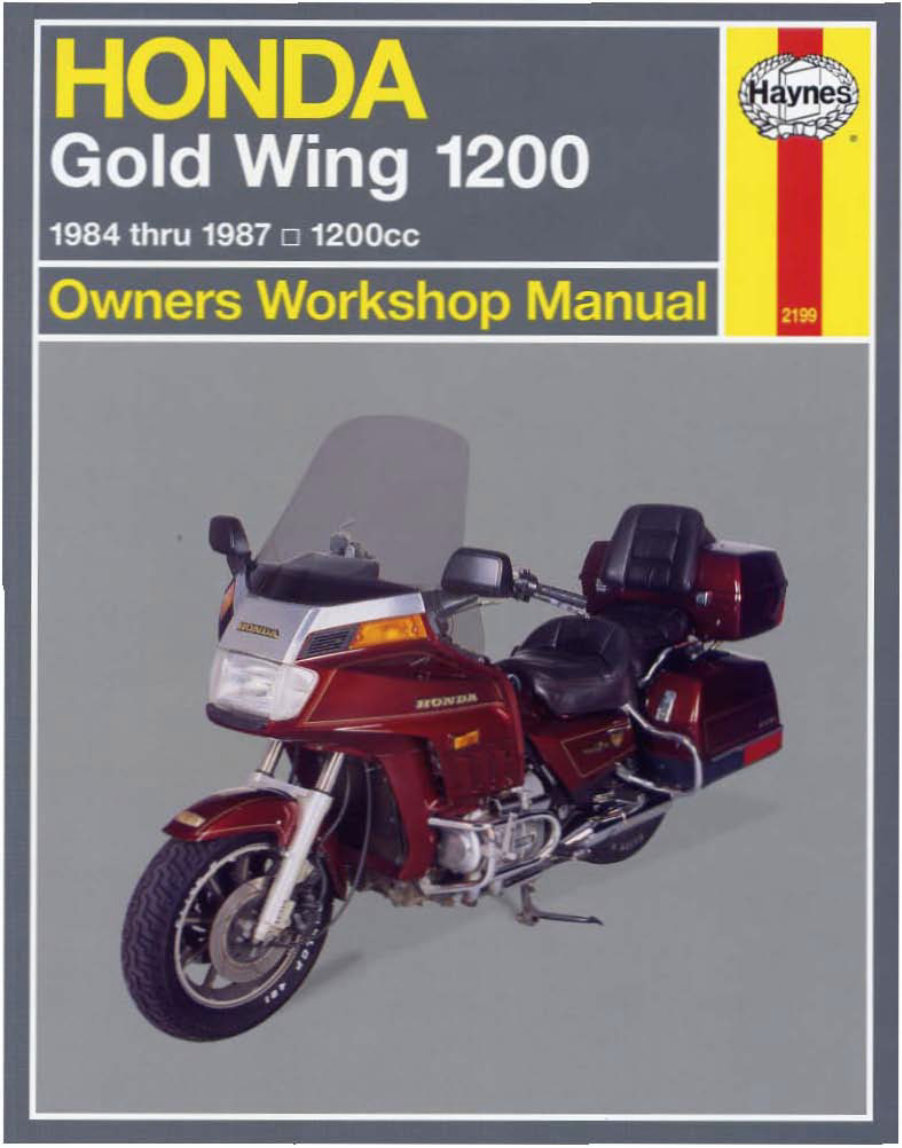 1984-1988 Honda Goldwing GL1200A GL1200D GL1200L Service & Repair Manual preview img 1
