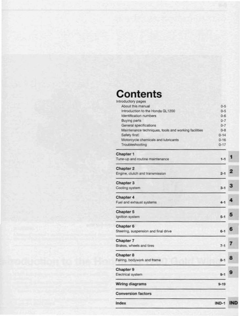1984-1988 Honda Goldwing GL1200A GL1200D GL1200L Service & Repair Manual preview img 3