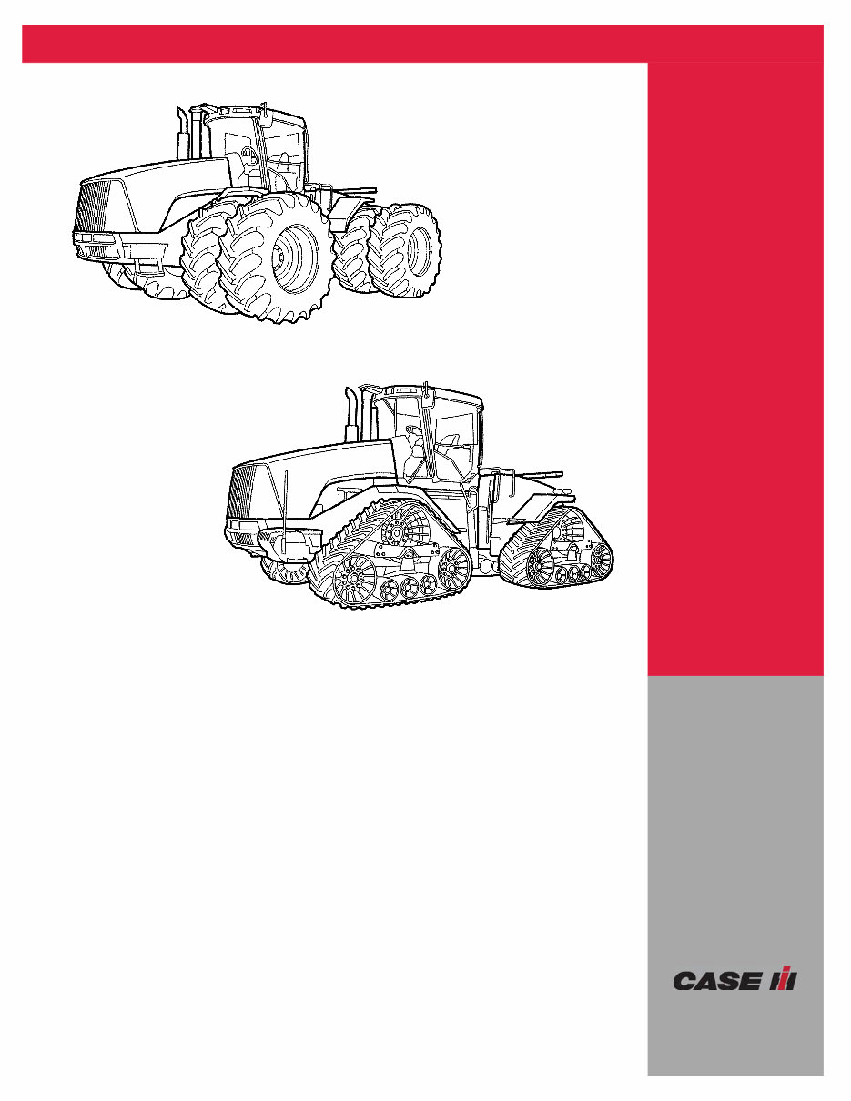 CASE IH STEIGER 335 385 435 485 535 Tractor Operators Manual preview img 1