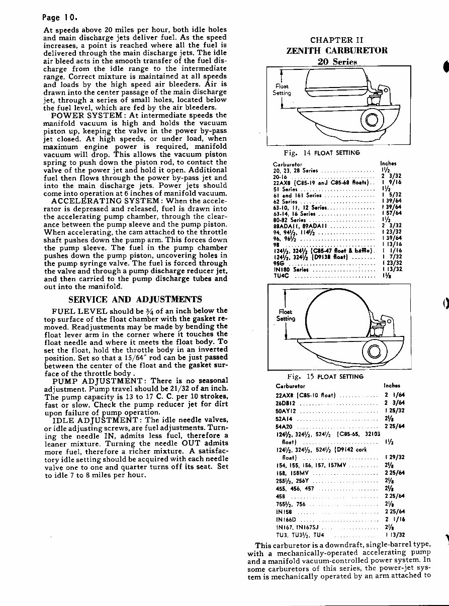 Stromberg Zenith Carburetor Service & Repair Manual (Training Service Manual) preview img 10