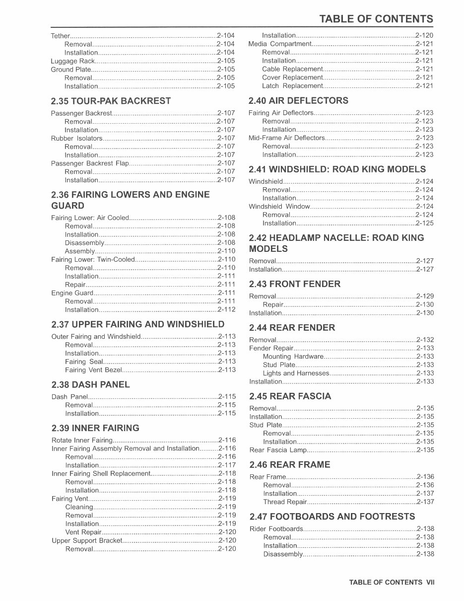 2014 Harley-Davidson Touring Models OEM Service & Repair Manual preview img 10
