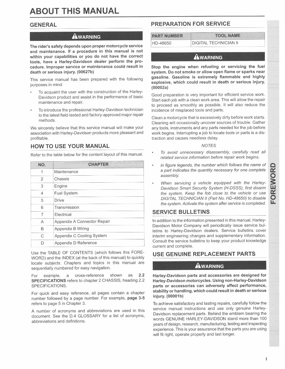 2014 Harley-Davidson Touring Models OEM Service & Repair Manual preview img 4