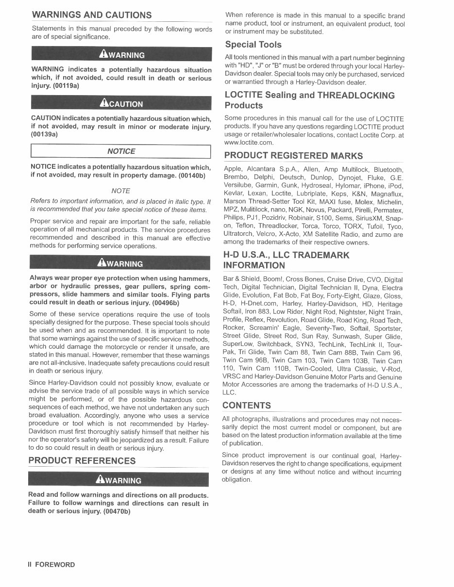 2014 Harley-Davidson Touring Models OEM Service & Repair Manual preview img 5
