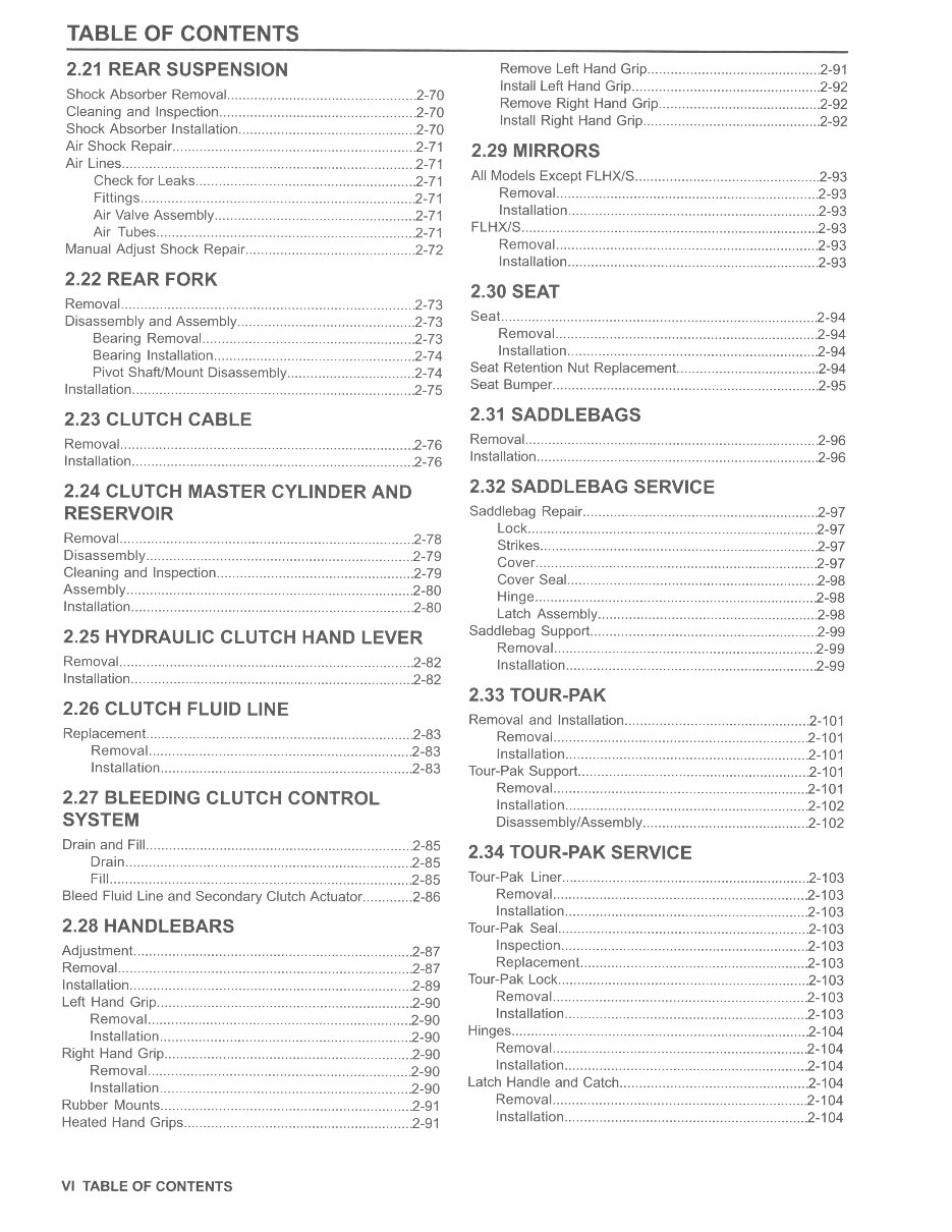 2014 Harley-Davidson Touring Models OEM Service & Repair Manual preview img 9