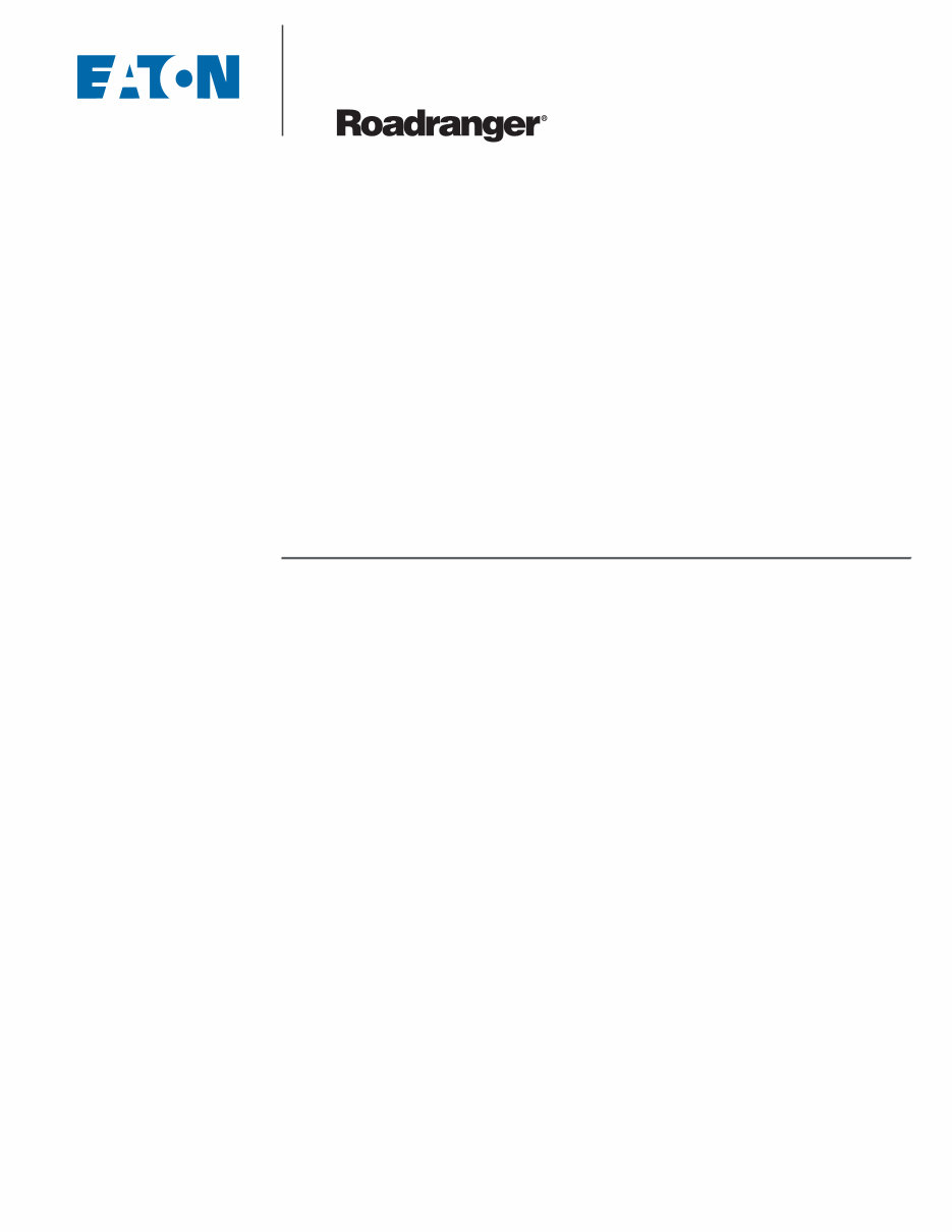 EATON RT RTO RTLO RTLOF RTX RTF Gearbox Workshop Manual preview img 1