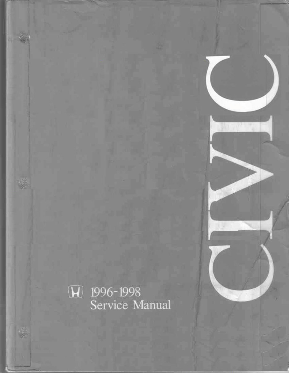 1996-2000 Honda Civic Service & Repair Manual preview img 1