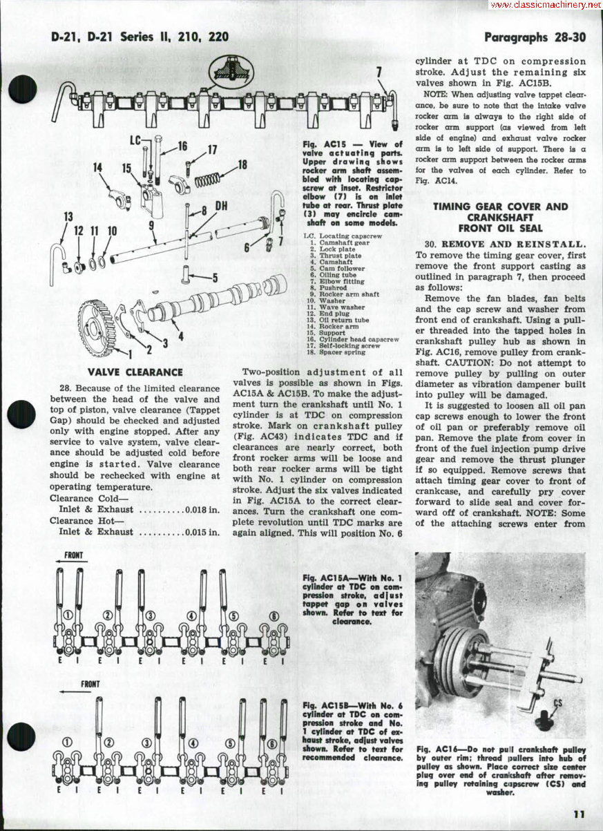 Allis Chalmers G Tractor Shop Service Repair & OPERATOR Owner Manual & IMPLEMENTS Parts -4- Manuals - preview img 10