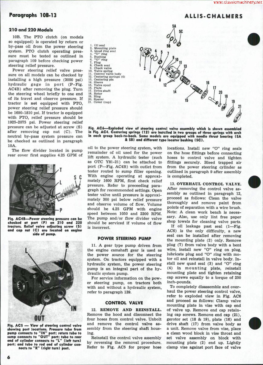 Allis Chalmers G Tractor Shop Service Repair & OPERATOR Owner Manual & IMPLEMENTS Parts -4- Manuals - preview img 5
