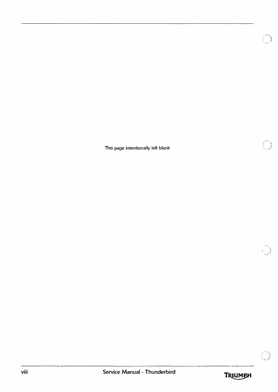 2009 Triumph Thunderbird OEM Service & Repair Manual preview img 8