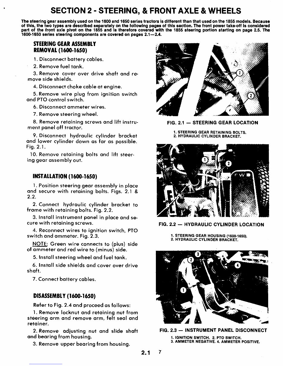 Snapper 1600 1650 1855 Tractor Full Service Repair Manual preview img 7