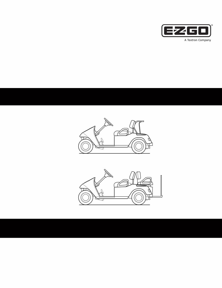 2010-2015 EZGO TXT 48V Fleet TXT 48V Freedom Golf Cart Service & Repair Manual preview img 1