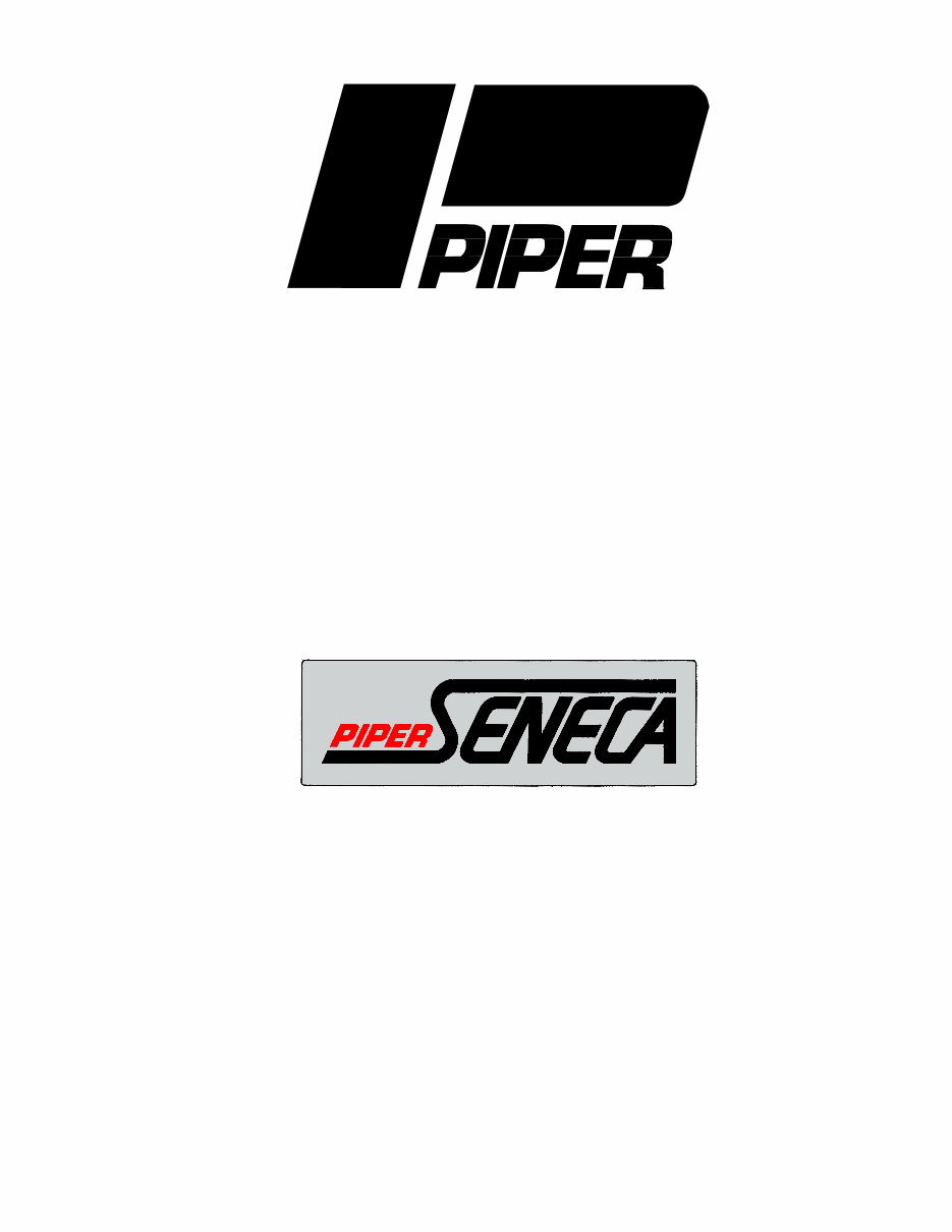 Piper seneca PA34-200 753-817 service maintenance manual preview img 1
