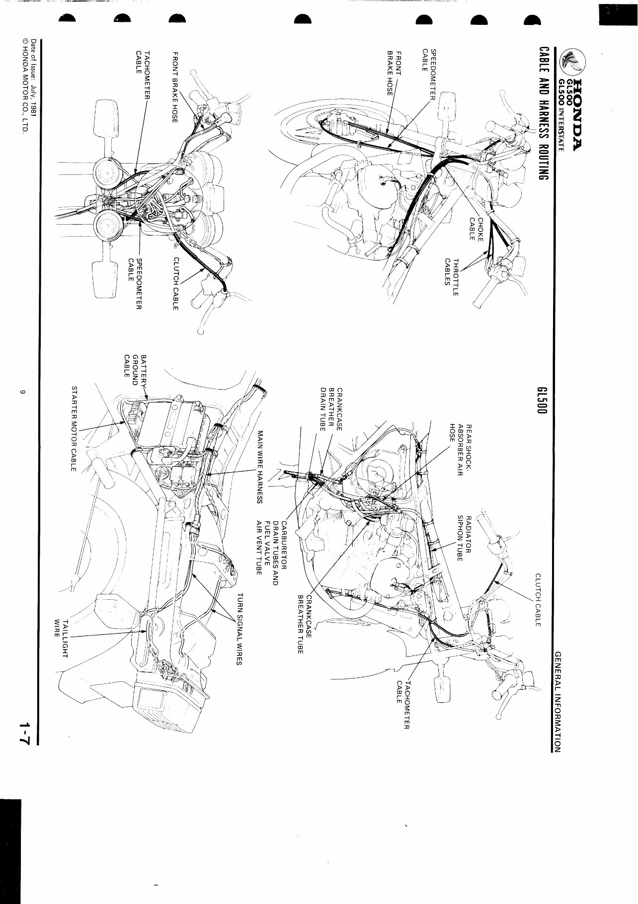 1981-1985 Honda Goldwing GL500 GL650 Interstate Service & Repair Manual preview img 9