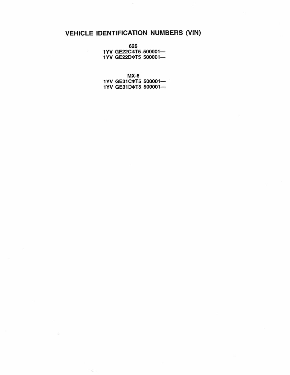 MAZDA MX6 Service Repair Manual 1992-1997 preview img 2