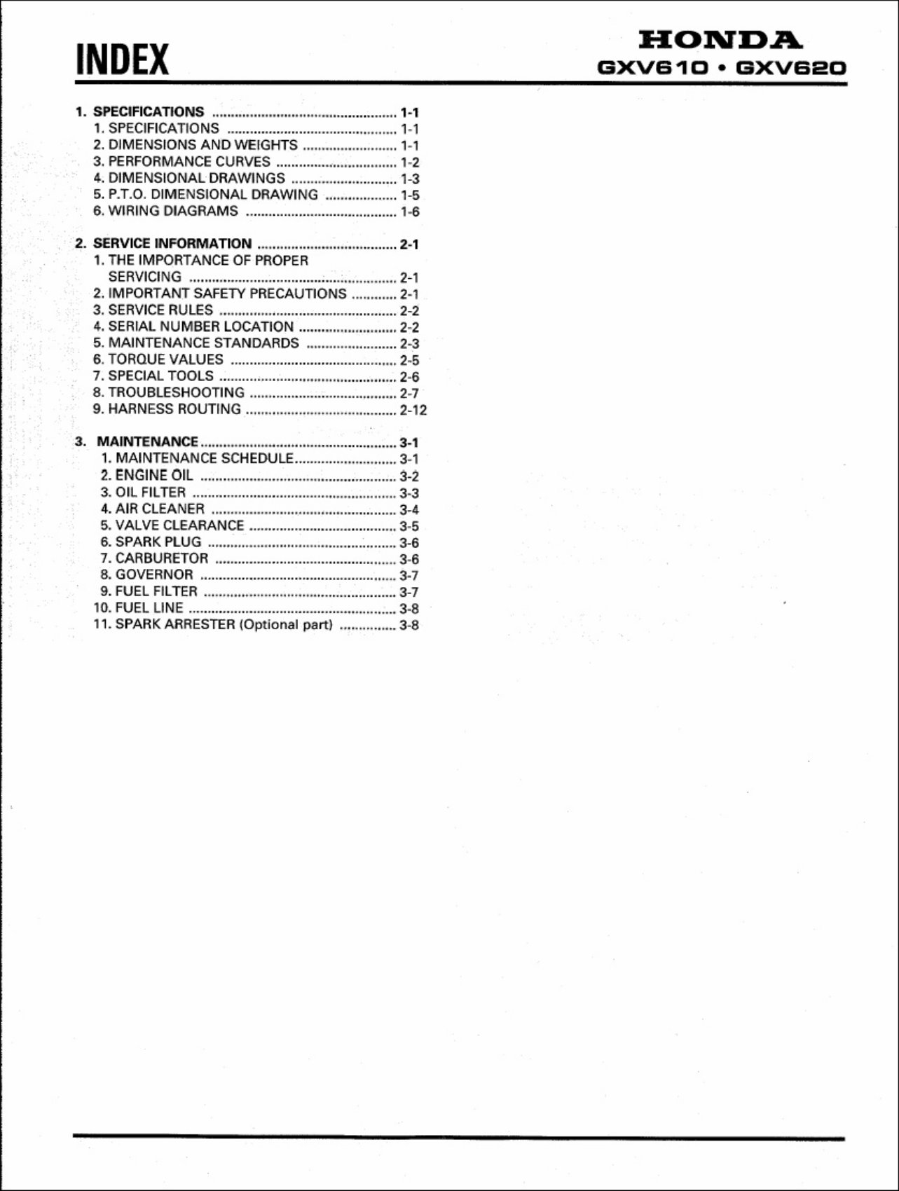 Honda Gxv610, Gxv620 Engine Workshop Service Repair Manual preview img 2