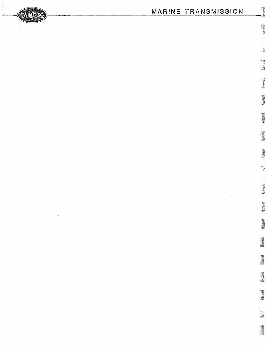 Twin Disc MG-5061A Marine Transmission Service & Repair Manual preview img 9