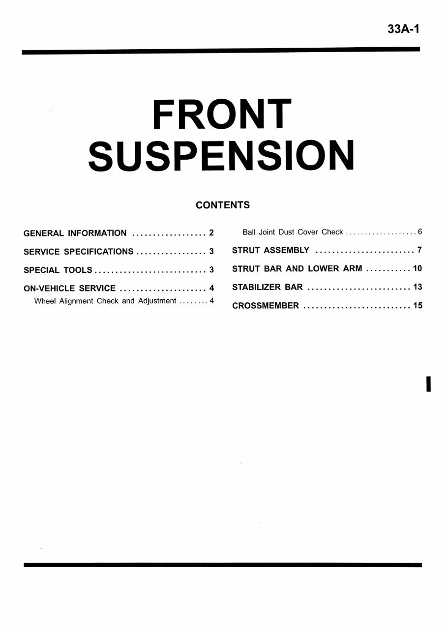 1998-2006 Mitsubishi Pajero iO OEM Service & Repair Manual preview img 1