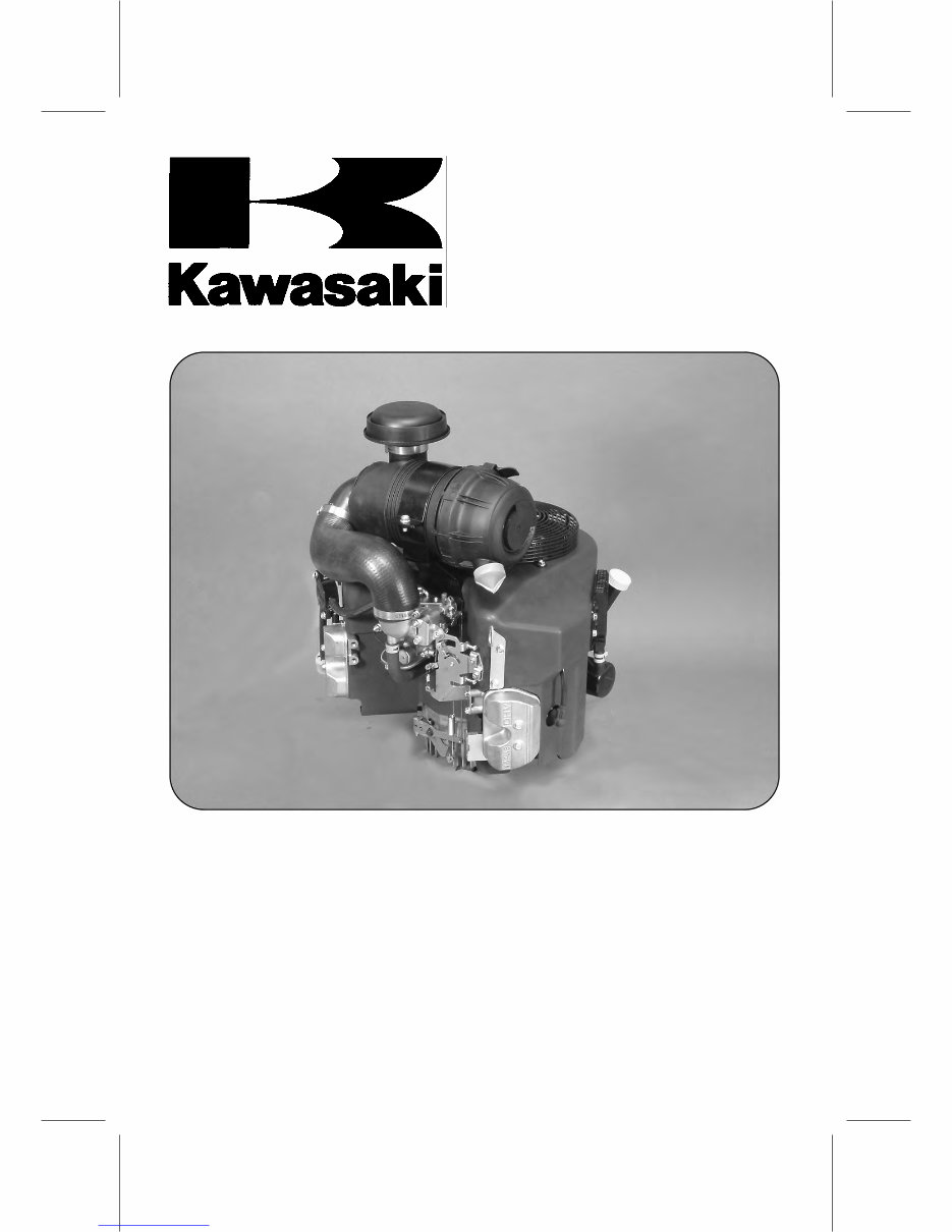 Kawasaki FX751V FX801V FX850V 4-Stroke Air-Cooled V-Twin Gasoline Engine Service Repair Manual preview img 1