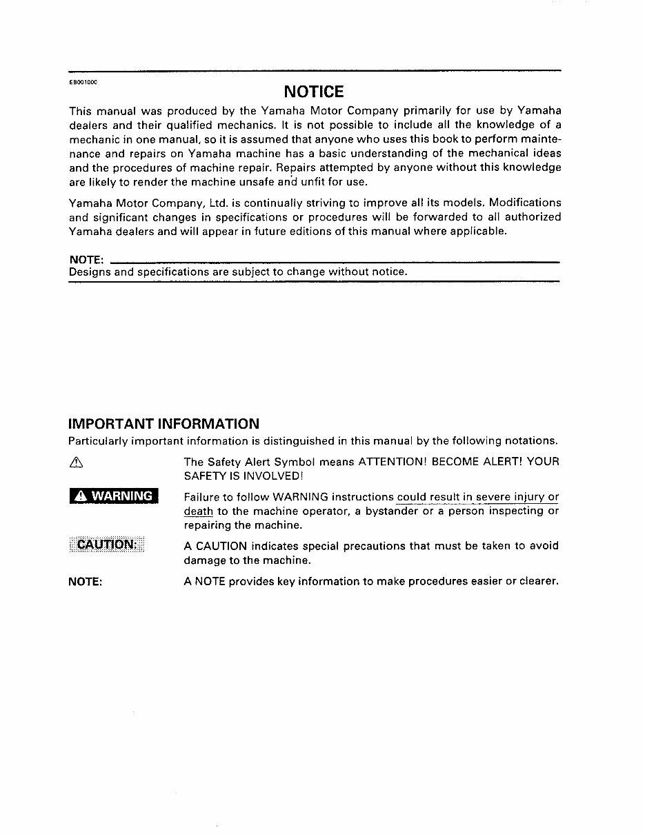 YAMAHA GRIZZLY 600 Workshop Repair Manual 1998-2001 preview img 4