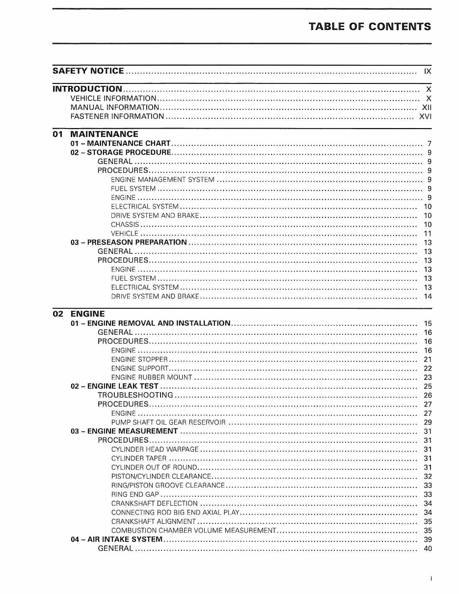 2009 Ski-Doo Expedition TUV 600 HO SDI (REV-XU) OEM Service & Repair Manual preview img 4