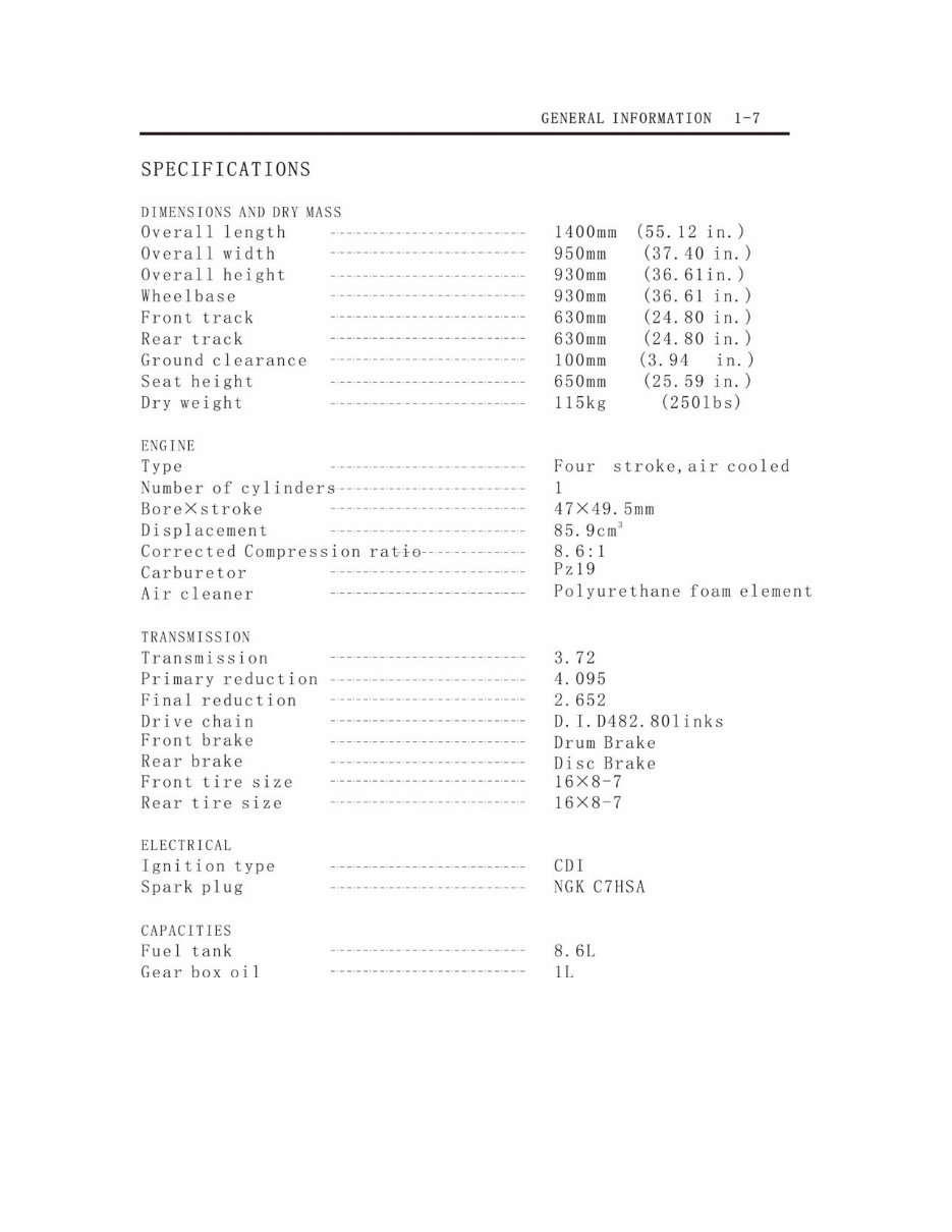 BAJA 90CC DIRT Bike DR90 WR90 Service Repair Manual preview img 10