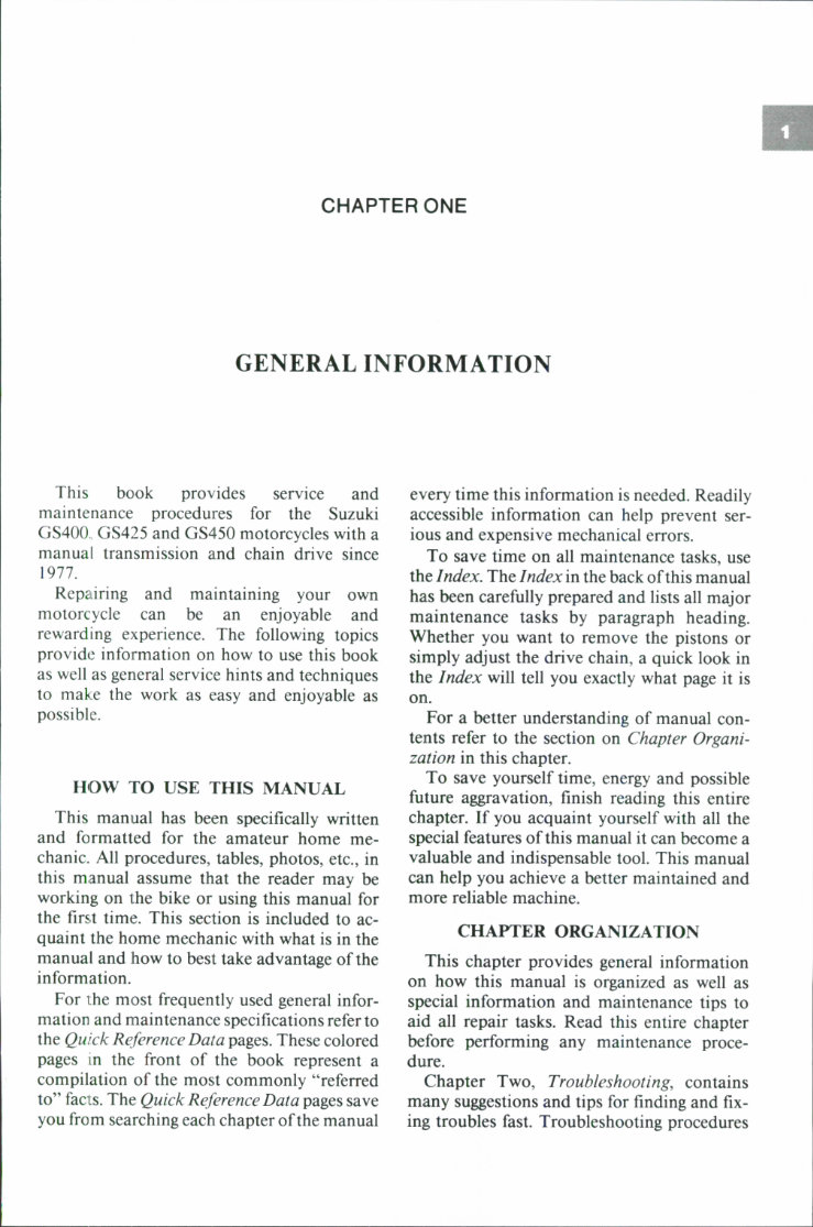 1980-1985 Suzuki GS450 GS450L Service & Repair Manual preview img 4