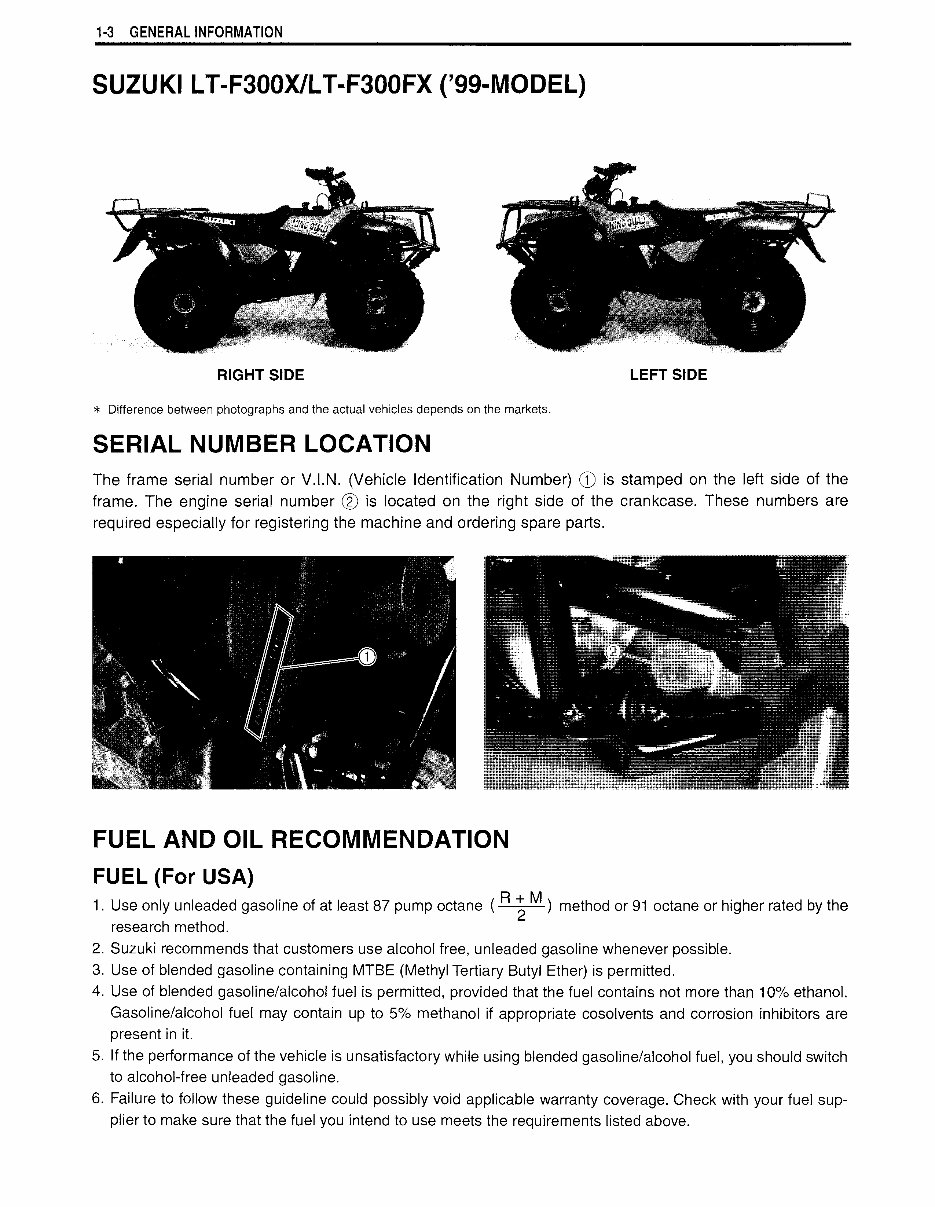 1999-2002 Suzuki King Quad 300 LT-F300 LT-F300F Service Repair Manual (FREE PREVIEW) preview img 8