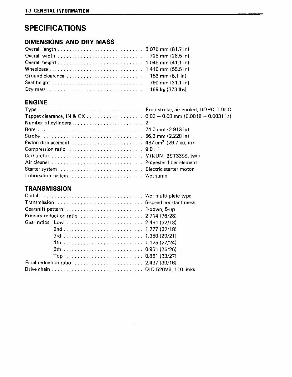 1998-2001 Suzuki GS500E Service & Repair Manual preview img 10