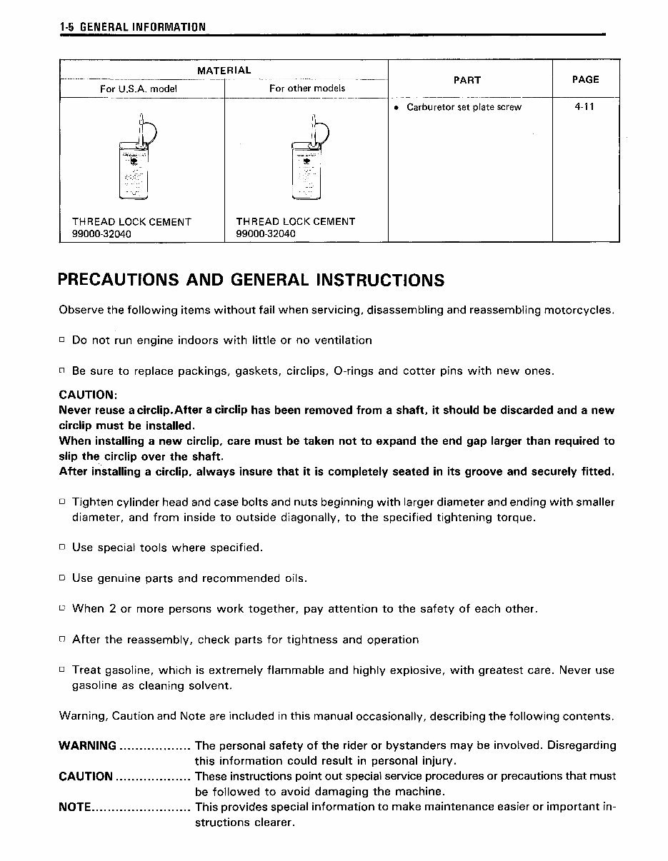 1998-2001 Suzuki GS500E Service & Repair Manual preview img 8