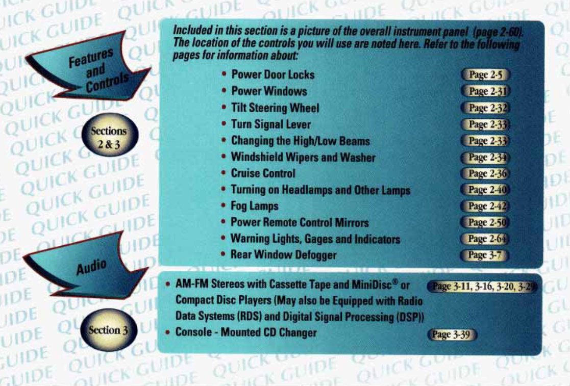 1998 Cadillac Eldorado Owners Manual ! preview img 4