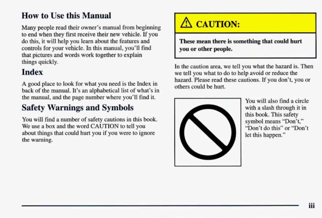 1998 Cadillac Eldorado Owners Manual ! preview img 8