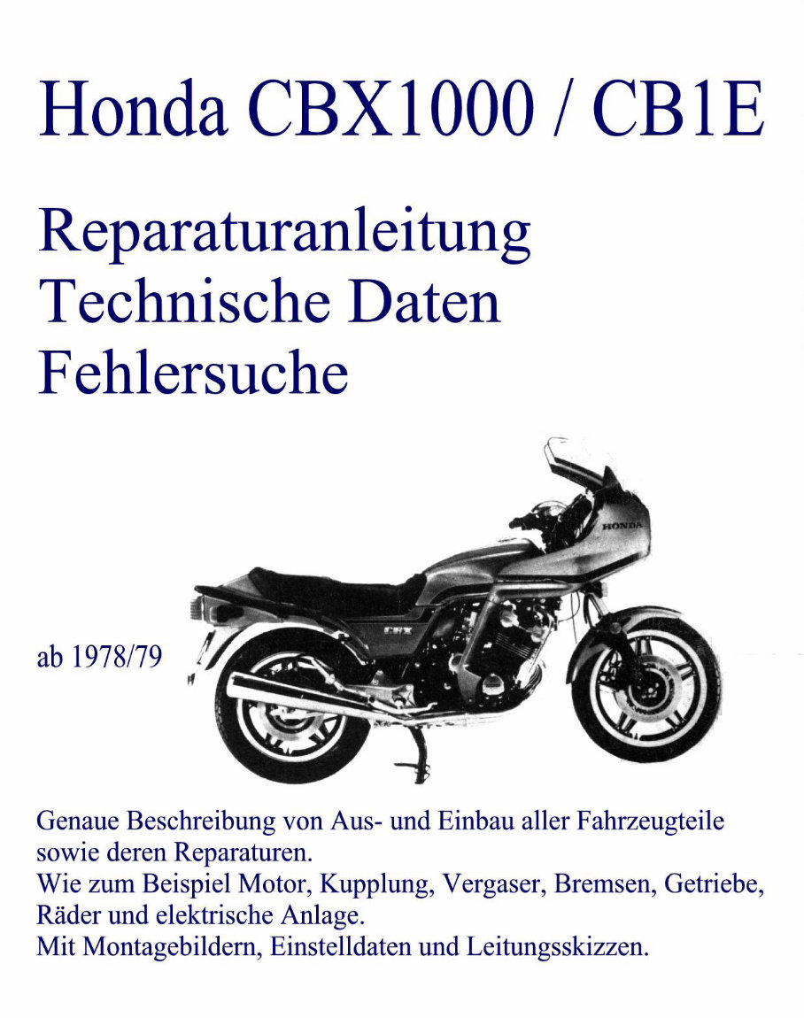 1978-1982 Honda CBX1000/CX1E Service & Repair Manual (in German) preview img 1