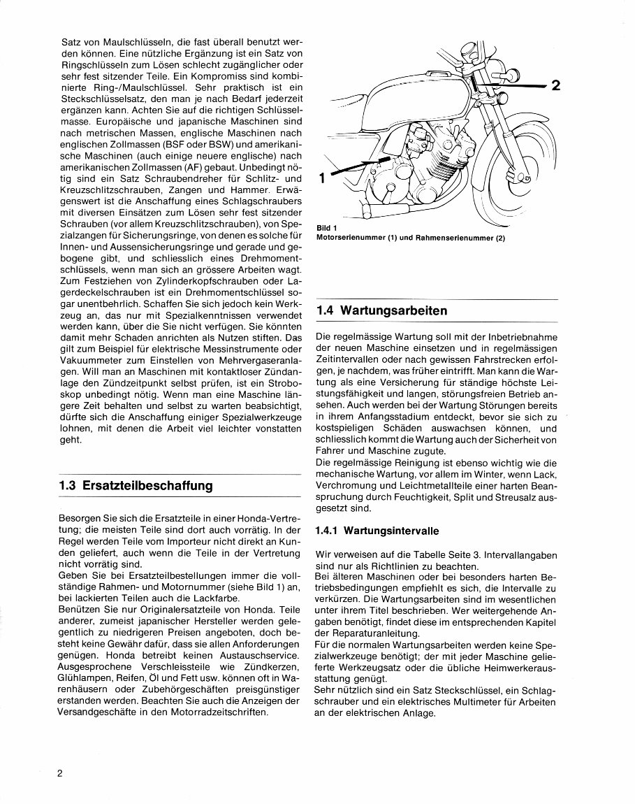 1978-1982 Honda CBX1000/CX1E Service & Repair Manual (in German) preview img 4