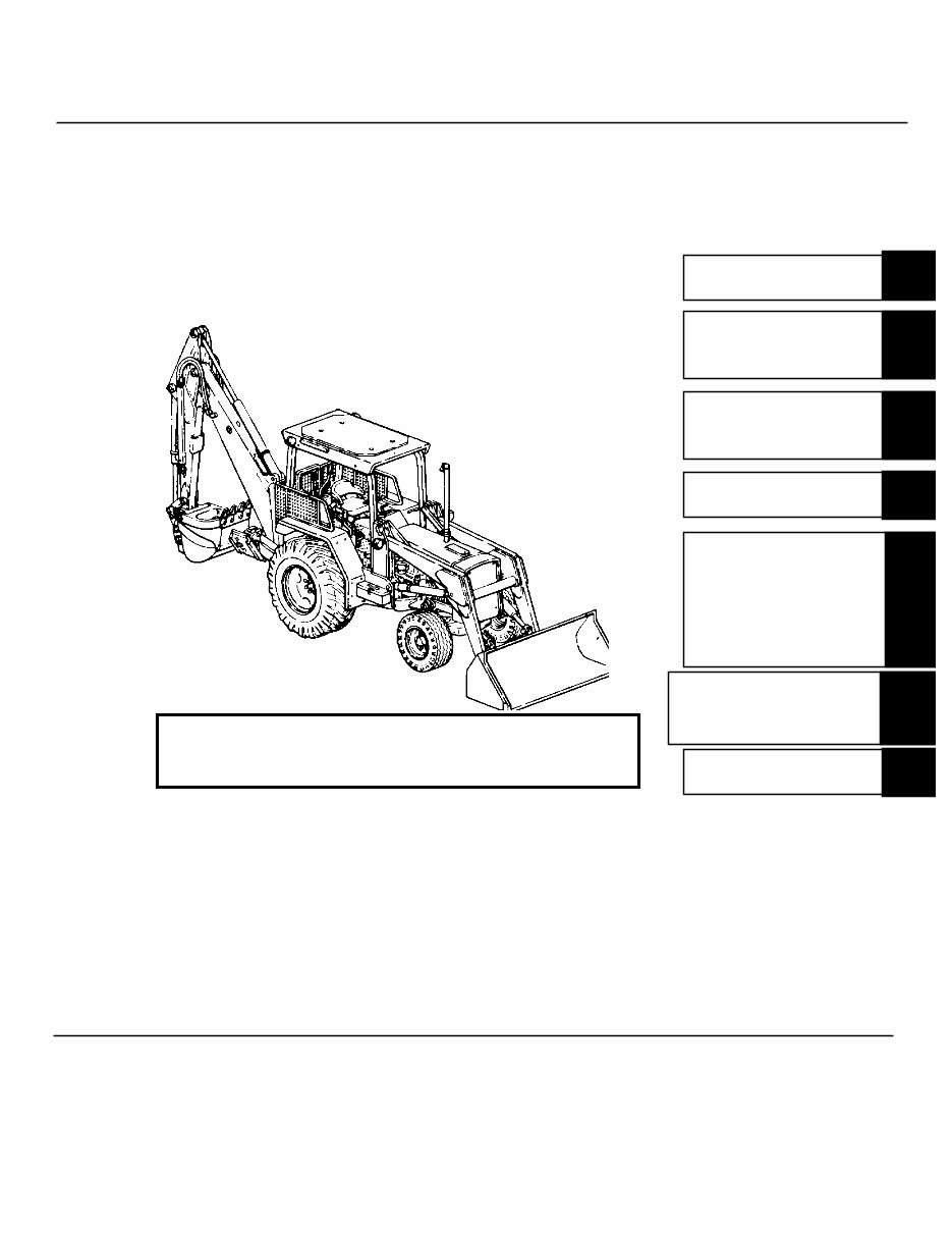 John Deere JD410 Backhoe Loader Maintenance Manual preview img 1