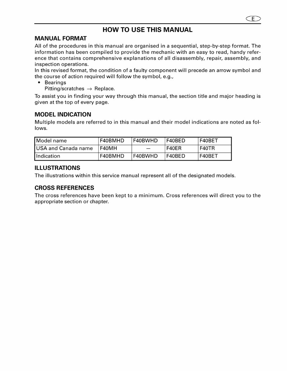 Yamaha F40B (40HP) Outboards OEM Service & Repair Manual preview img 3