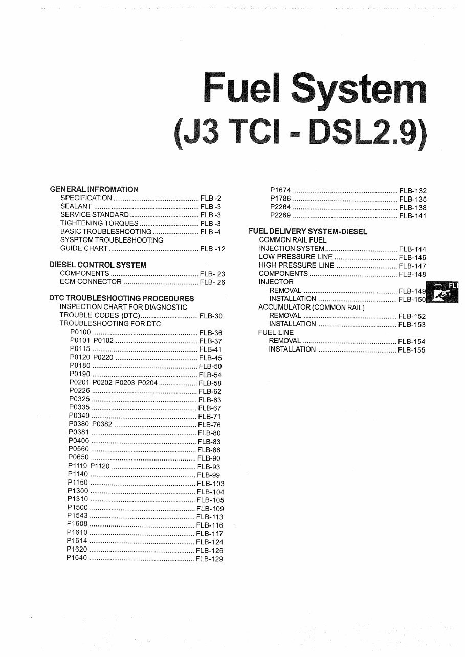 2005 Hyundai Terracan Service & Repair Manual preview img 1
