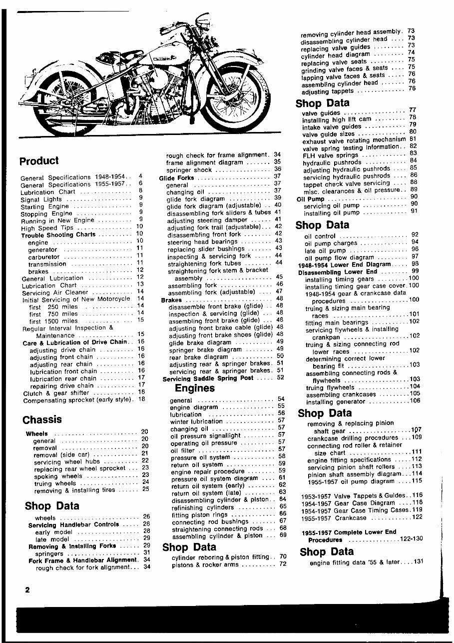 1953 Harley-Davidson Panhead Service & Repair Manual preview img 3