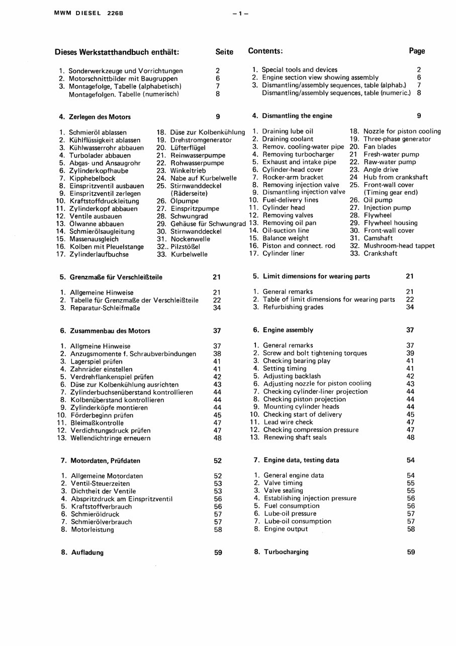 Deutz MWM Engines (D 226B) OEM Service & Repair Manual preview img 6