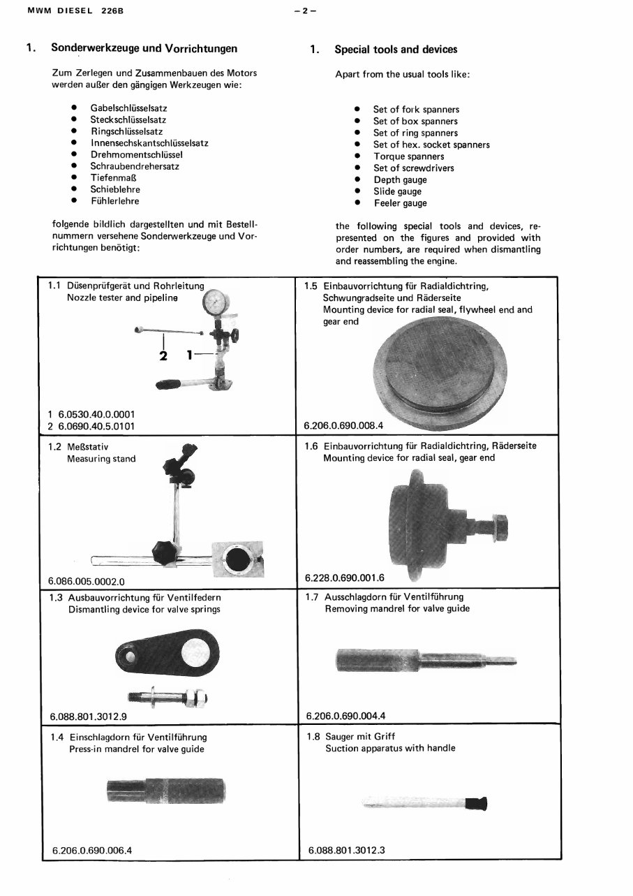 Deutz MWM Engines (D 226B) OEM Service & Repair Manual preview img 7