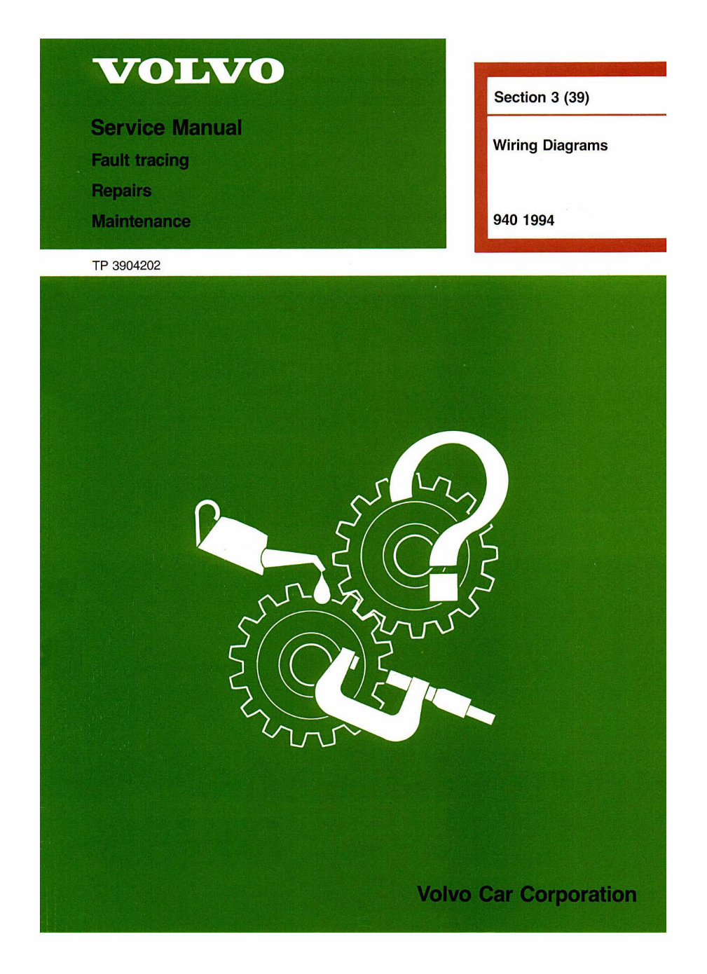 1994 Volvo 940 Electrical Wiring Diagram Manual preview img 1
