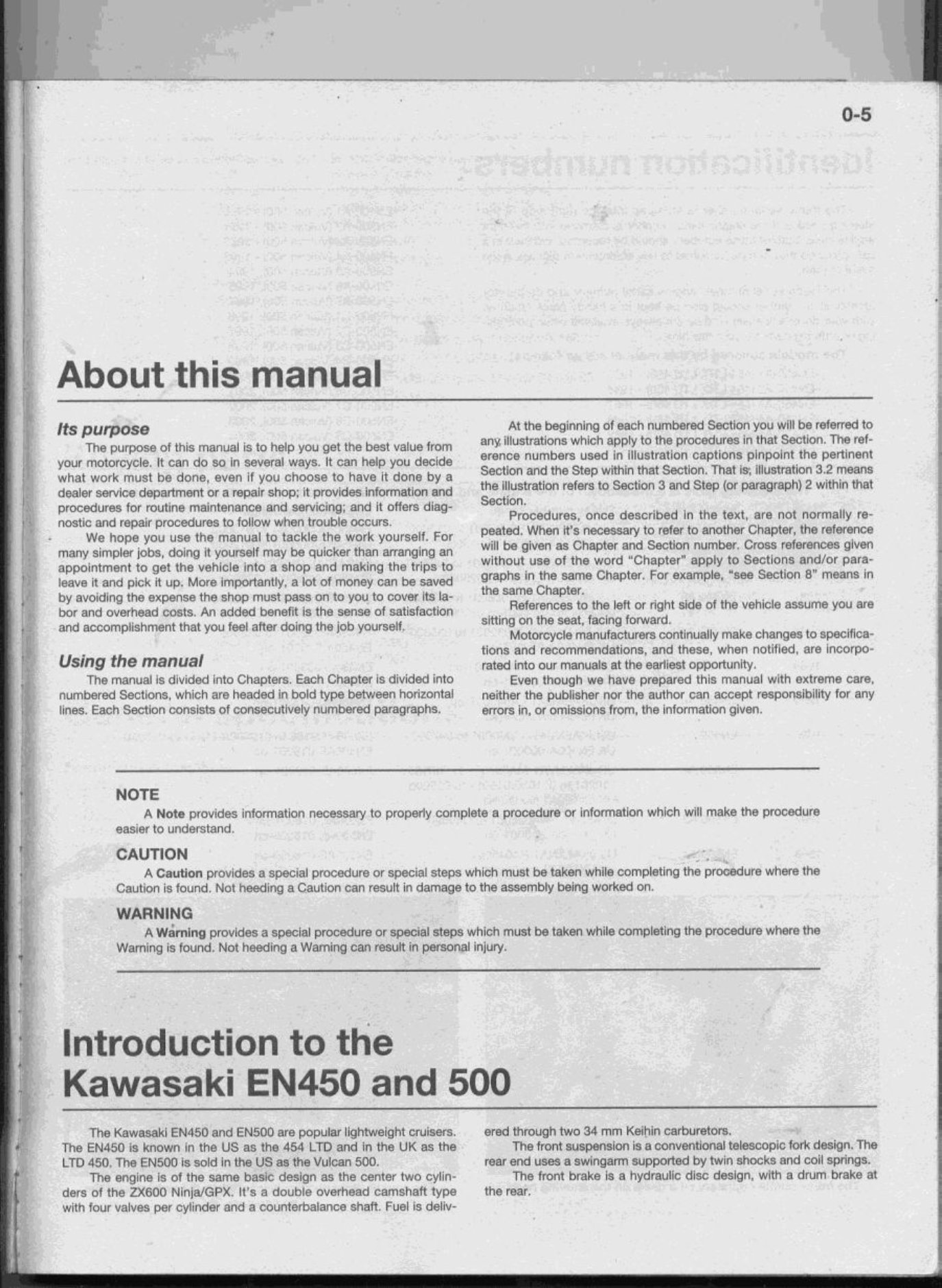 1985-2004 Kawasaki Vulcan EN450 EN500 454 LTD 500 Motorcycle Service & Repair Manual preview img 3