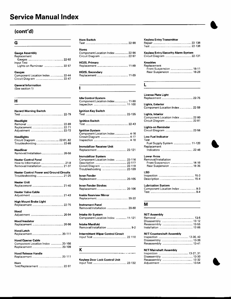 2000 Honda S2000 Service & Repair Manual Software preview img 7