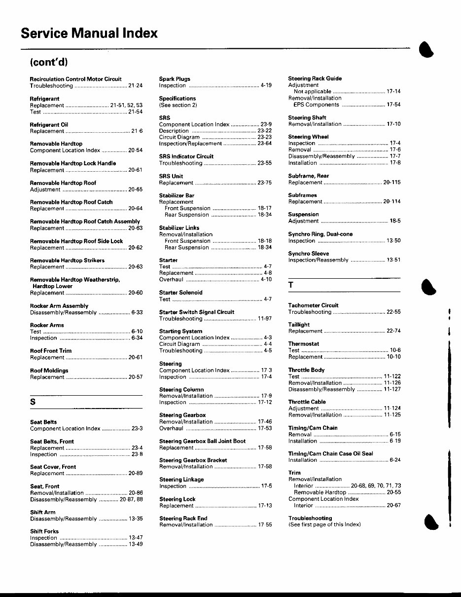 2000 Honda S2000 Service & Repair Manual Software preview img 9