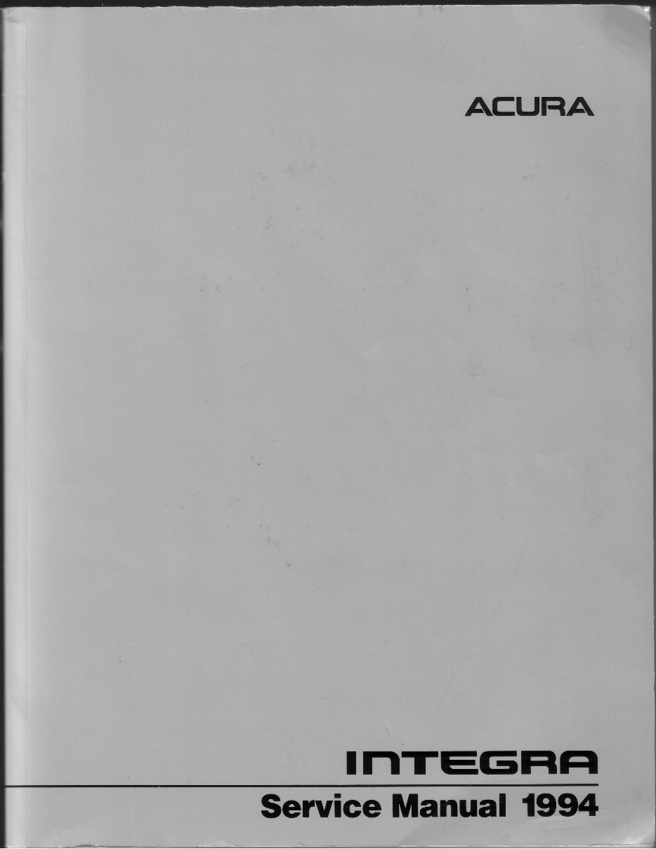 1997 Acura 1.6EL Service & Repair Manual preview img 2