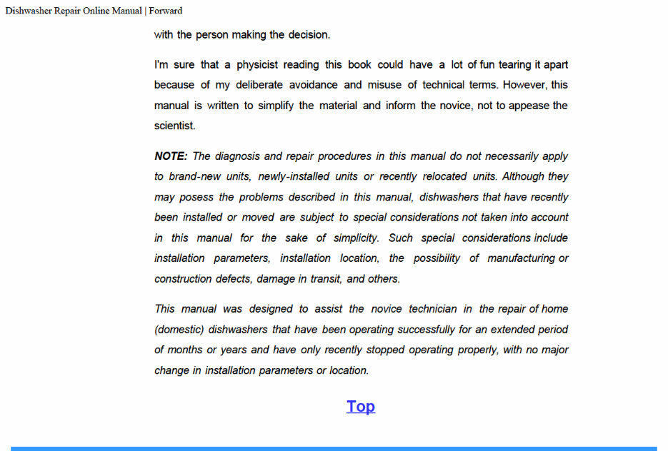 DISHWASHER Repair Manual MODEL preview img 6