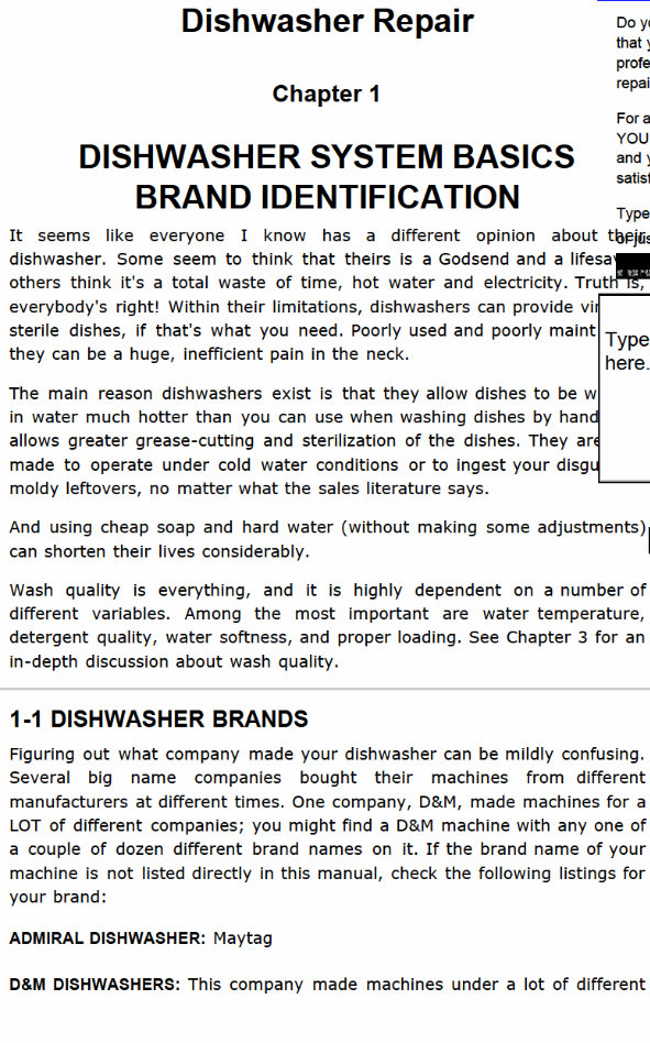 DISHWASHER Repair Manual MODEL preview img 7