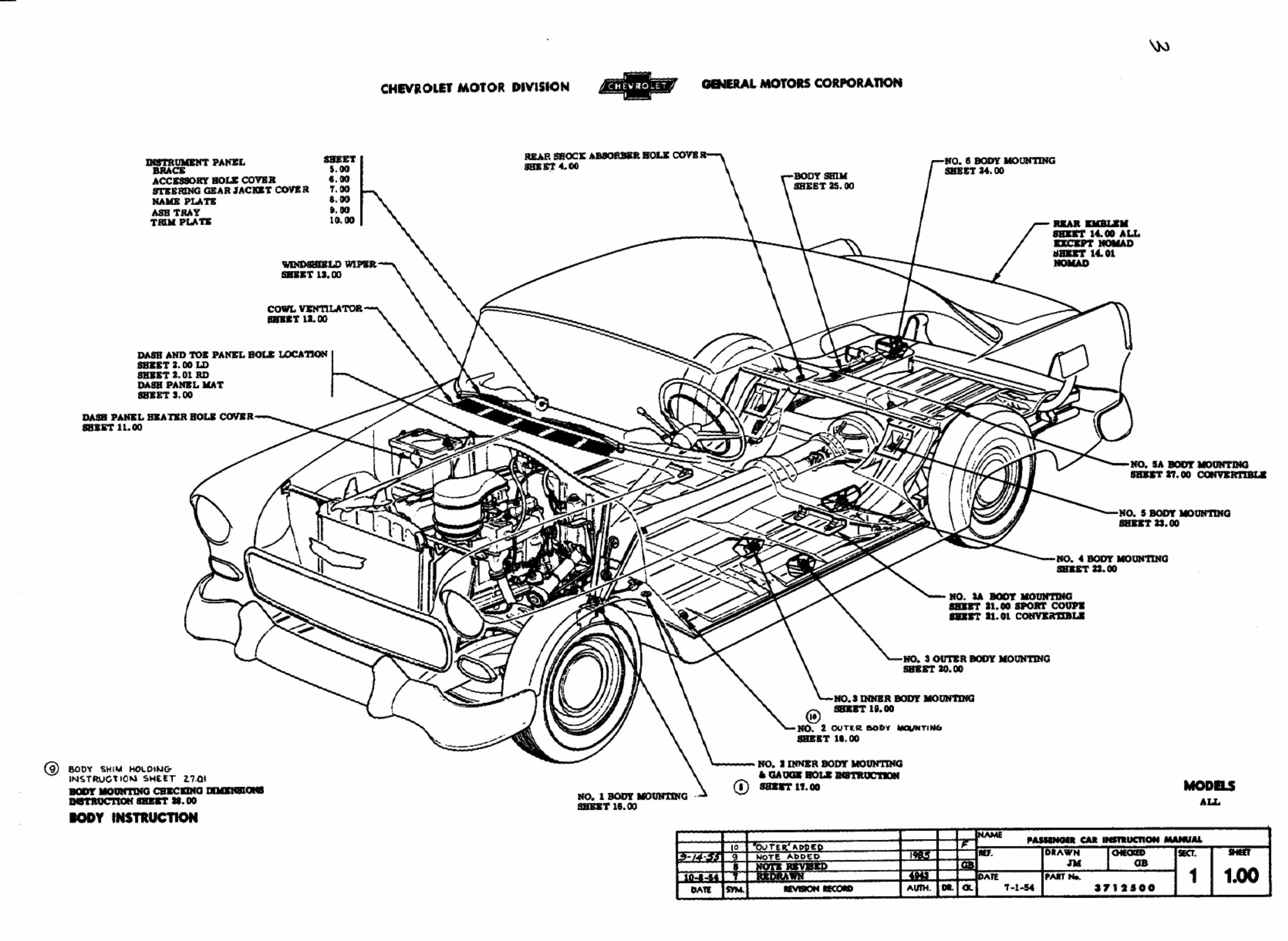 55,56,57 CHEVROLET BEL Air Parts Catalogue / Workshop Manual preview img 2
