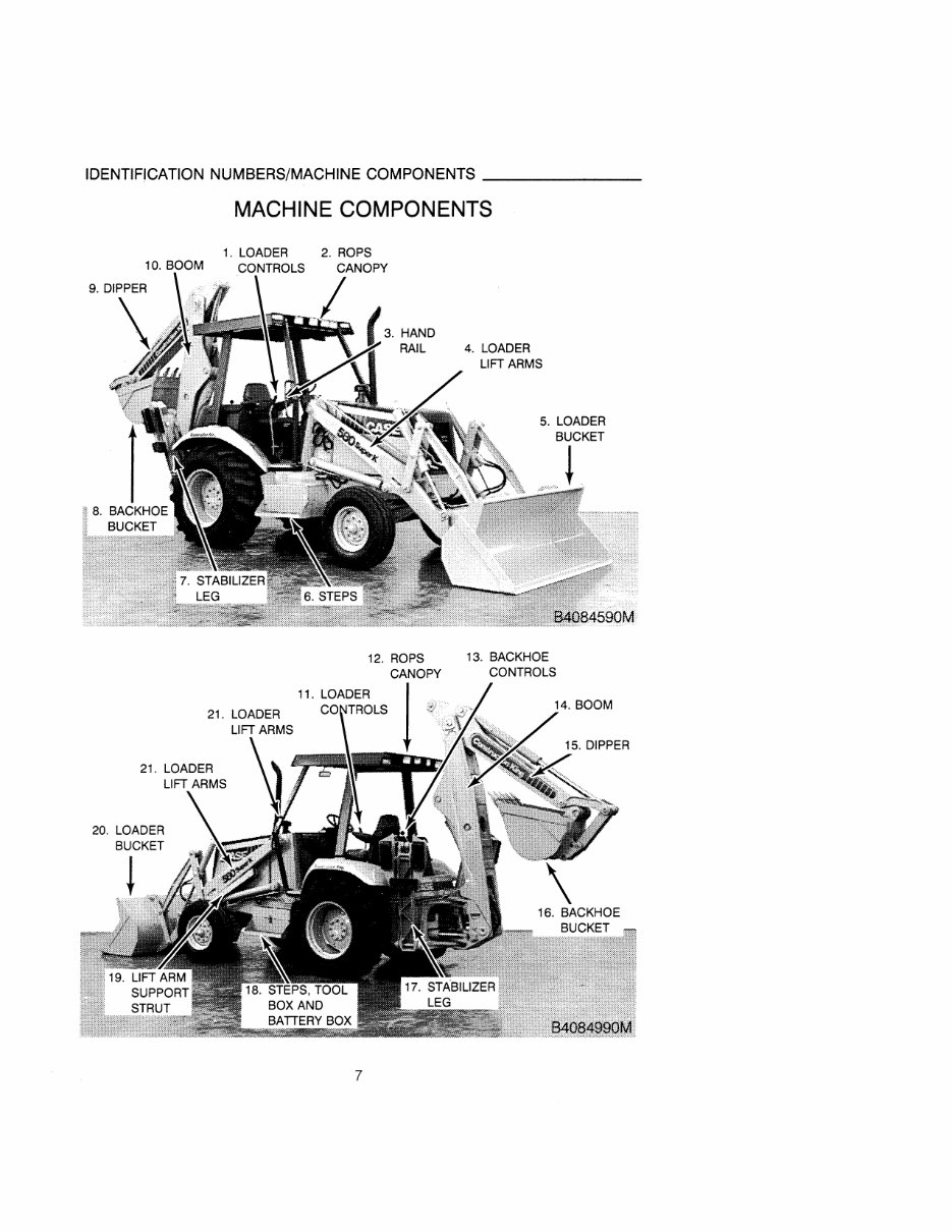 Case 580SK 580 Super K Loader Backhoe Operators Owner Instruction Manual preview img 9