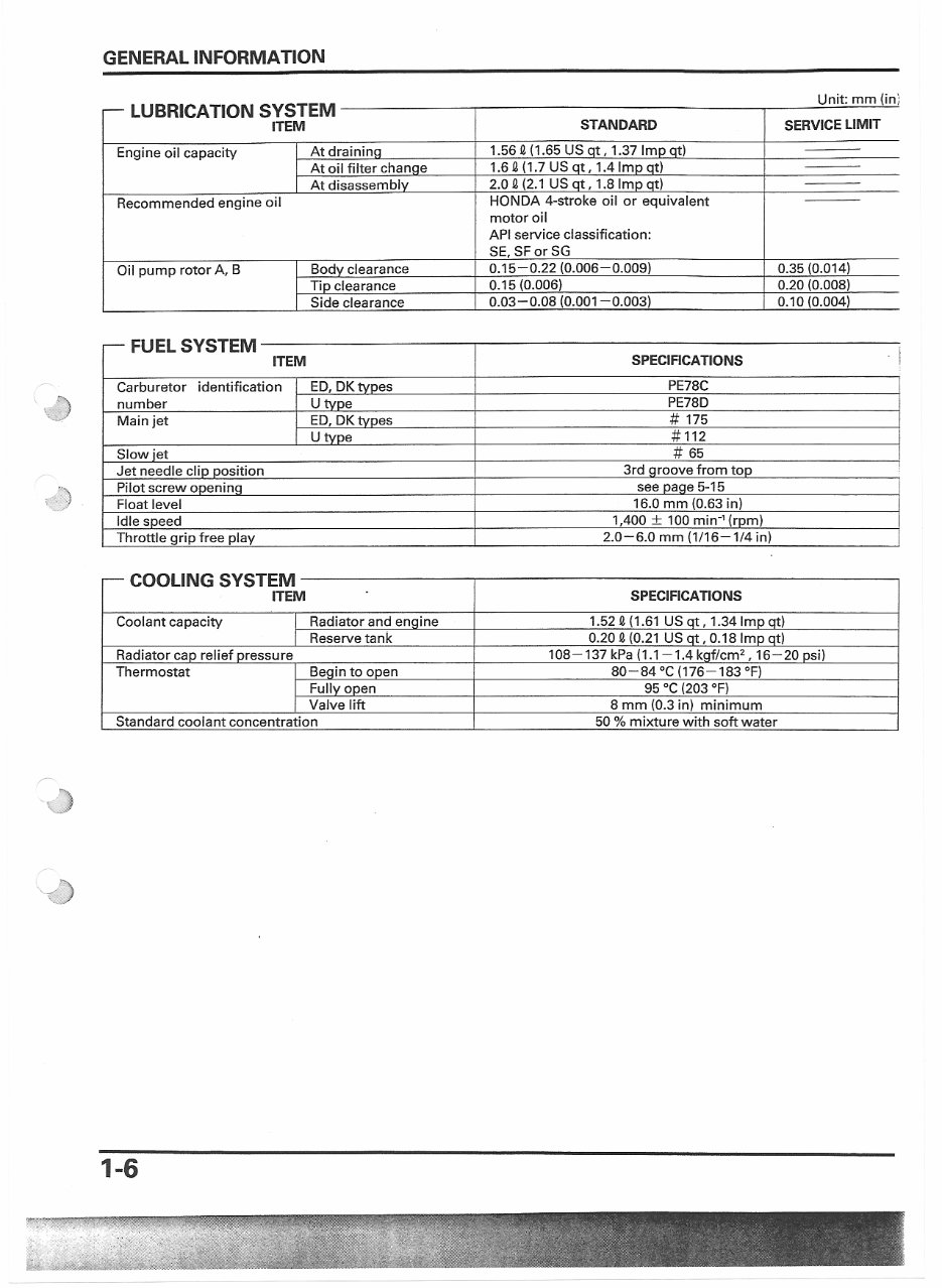 2000-2002 Honda XR650R Service & Repair Manual preview img 10